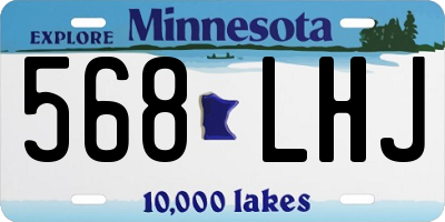 MN license plate 568LHJ