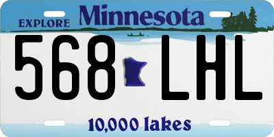 MN license plate 568LHL