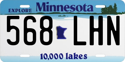 MN license plate 568LHN