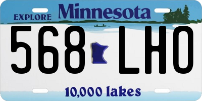 MN license plate 568LHO