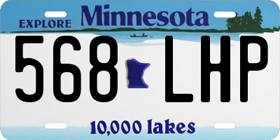 MN license plate 568LHP
