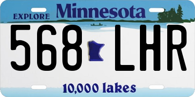 MN license plate 568LHR