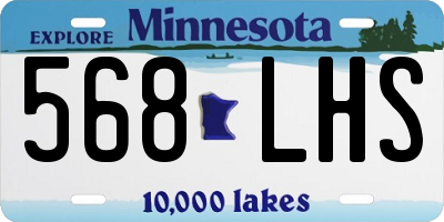 MN license plate 568LHS