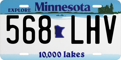 MN license plate 568LHV