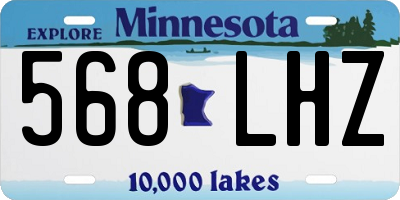 MN license plate 568LHZ