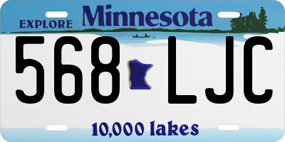 MN license plate 568LJC
