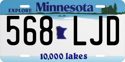 MN license plate 568LJD