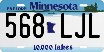 MN license plate 568LJL