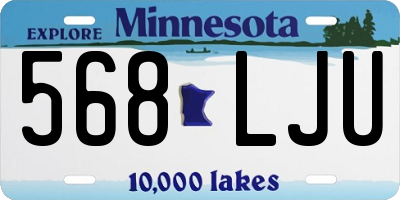MN license plate 568LJU