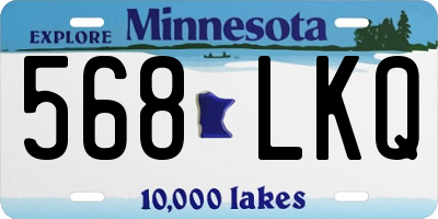 MN license plate 568LKQ