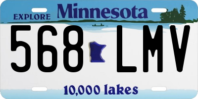 MN license plate 568LMV