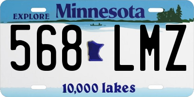 MN license plate 568LMZ