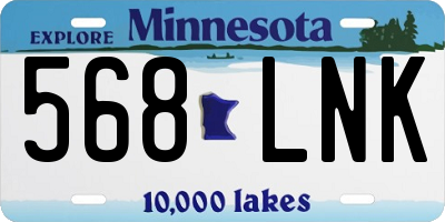 MN license plate 568LNK