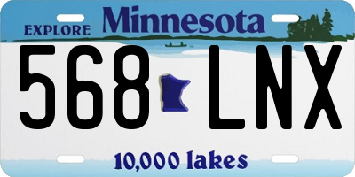 MN license plate 568LNX