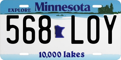 MN license plate 568LOY