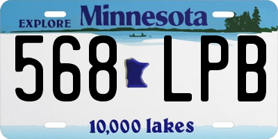 MN license plate 568LPB