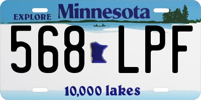 MN license plate 568LPF