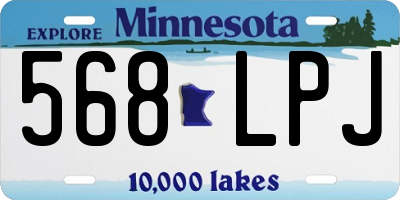 MN license plate 568LPJ