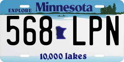 MN license plate 568LPN