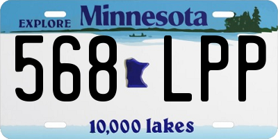 MN license plate 568LPP