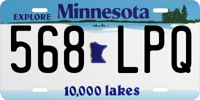 MN license plate 568LPQ