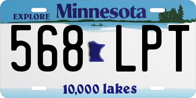 MN license plate 568LPT