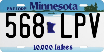MN license plate 568LPV