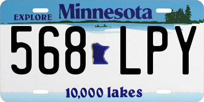 MN license plate 568LPY