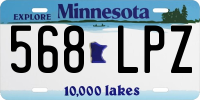 MN license plate 568LPZ