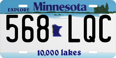 MN license plate 568LQC