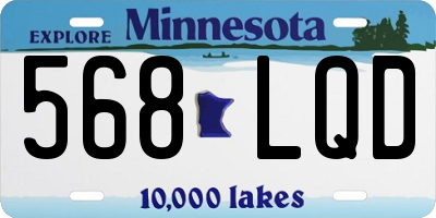 MN license plate 568LQD
