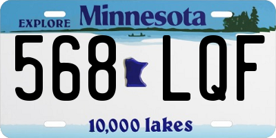 MN license plate 568LQF