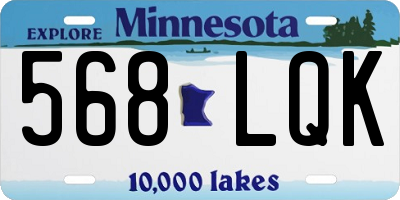 MN license plate 568LQK