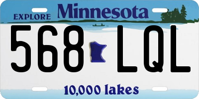 MN license plate 568LQL