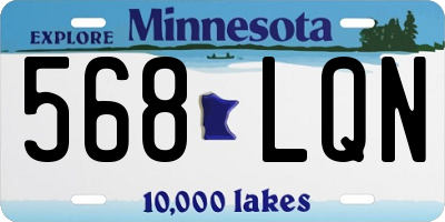 MN license plate 568LQN