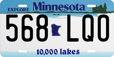 MN license plate 568LQO