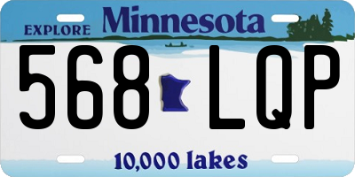 MN license plate 568LQP