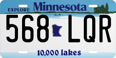 MN license plate 568LQR