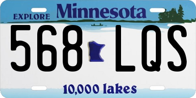 MN license plate 568LQS