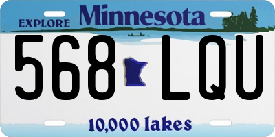 MN license plate 568LQU