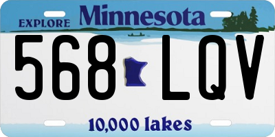 MN license plate 568LQV