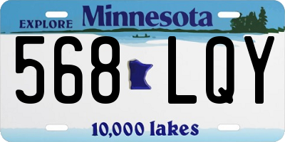 MN license plate 568LQY