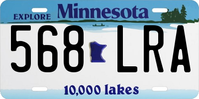 MN license plate 568LRA