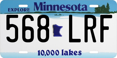 MN license plate 568LRF