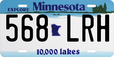MN license plate 568LRH