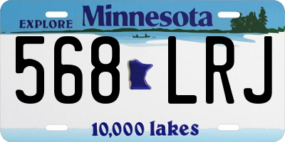 MN license plate 568LRJ