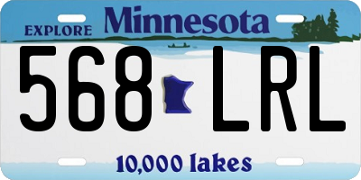 MN license plate 568LRL