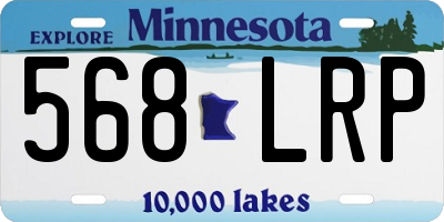 MN license plate 568LRP