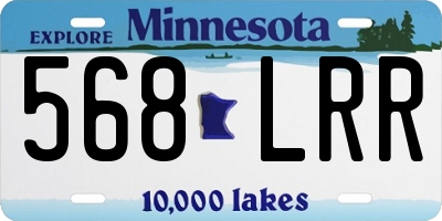 MN license plate 568LRR