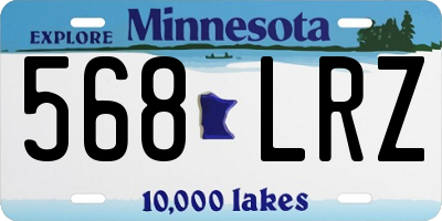 MN license plate 568LRZ